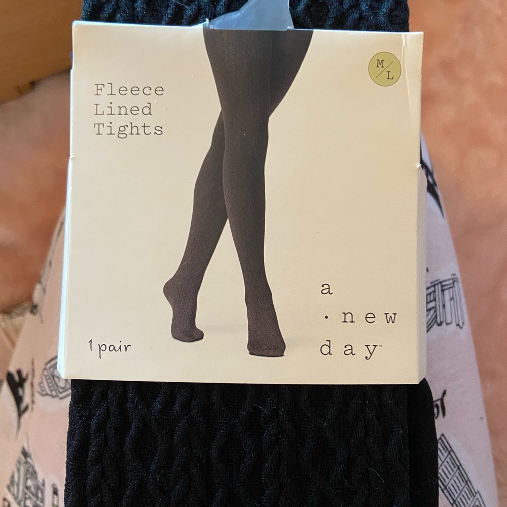 Womens fleece lined tights